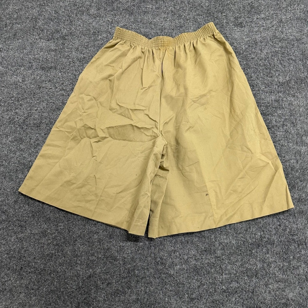 The Season Ticket Shorts Womens Size 14 Khaki High Waisted Cotton Blend USA Made